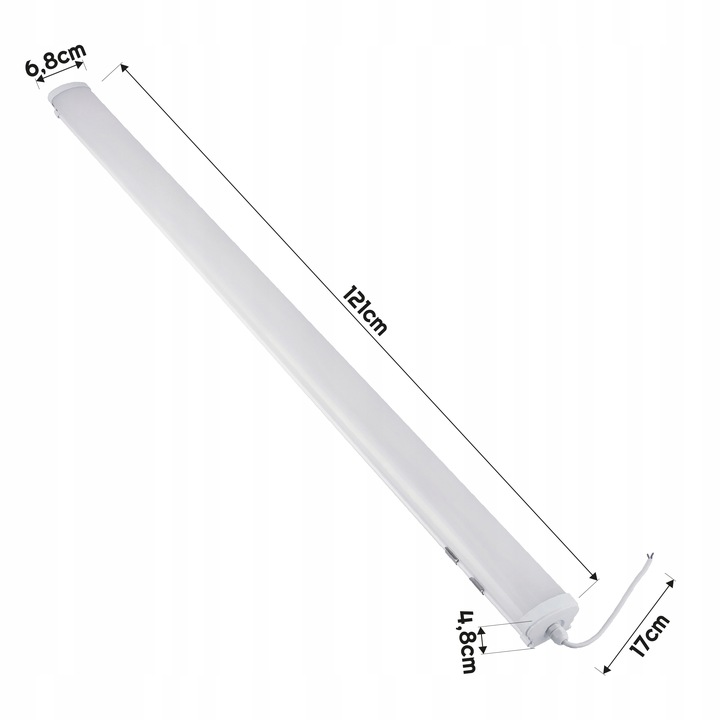 Lampa Sufitowa LED Do Garażu 60W 120cm 5000lm Warsztatu Oprawa