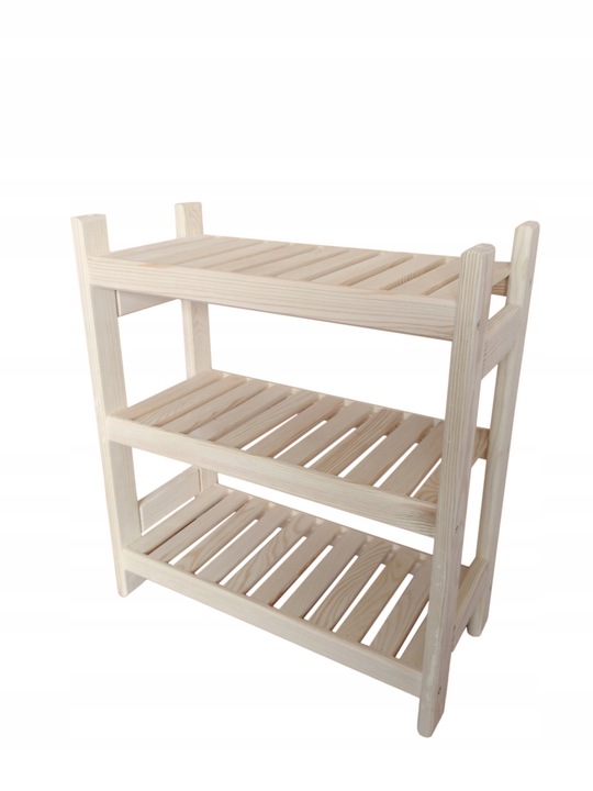 Regał sosnowy modułowy 3 półki 60x44x25 cm