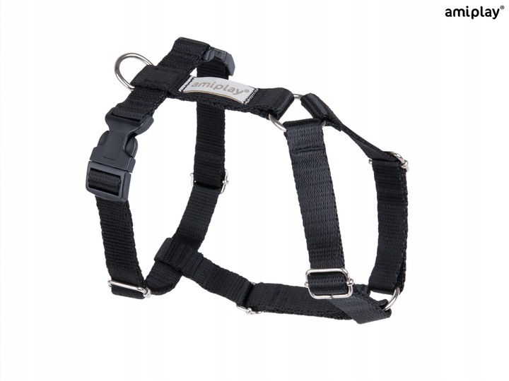 amiplay Szelki regulowane Guard Samba L Czarne