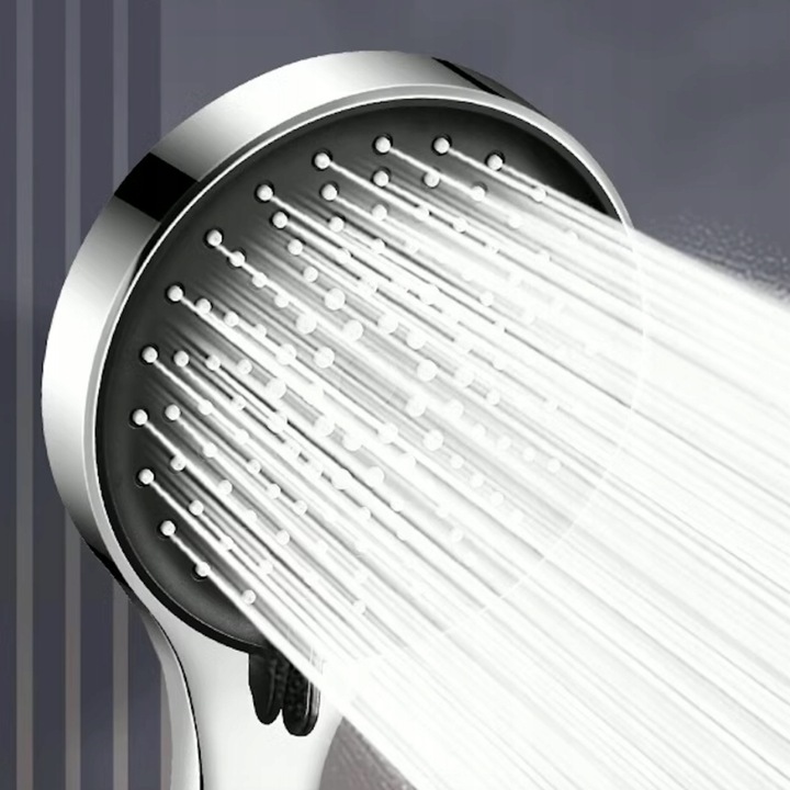 Słuchawka prysznicowa natryskowa 5 funkcji ekologiczna ANTI-CALC chrom duża