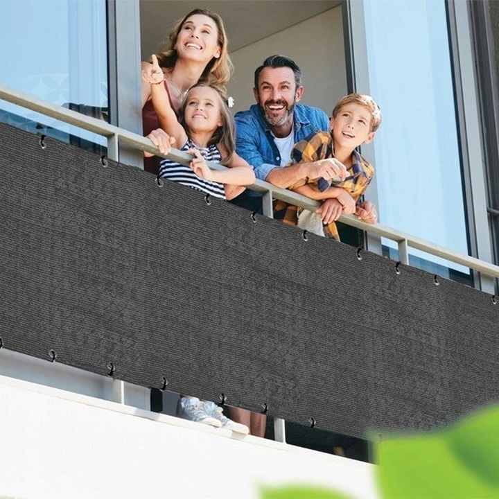 OSŁONA BALKONOWA MATA TARASOWA SIATKA NA BALKON TARAS PŁOT 1,2x5m UV