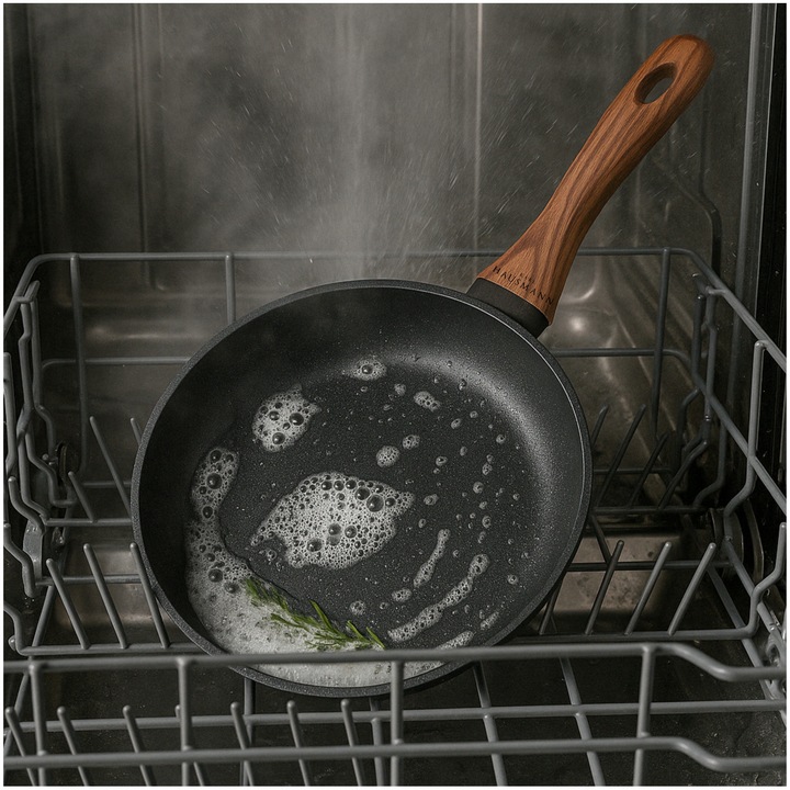 PATELNIA INDUKCJA PATELNIA 24 cm GRANITOWA GŁĘBOKA NIEPRZYWIERAJĄCA