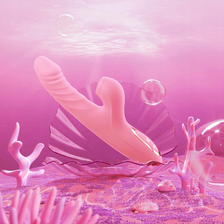 wibrator damski do lechtaczki z funkcją lizania ssania i pchania 10wibracji