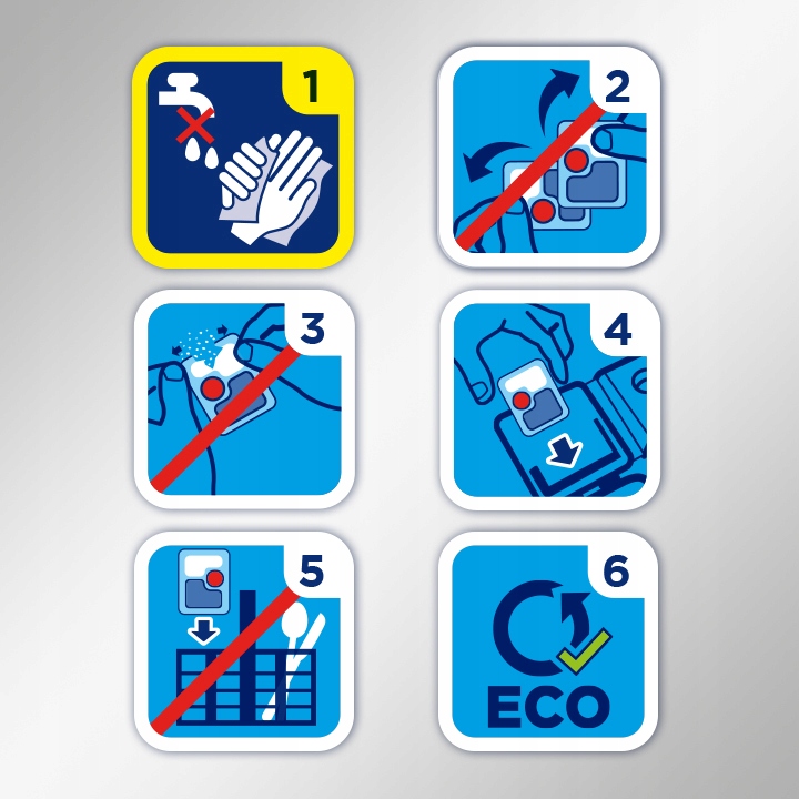 Kapsułki Do Zmywarki Tabletki Quantum All-In-1 Lemon Finish 64 sztuki