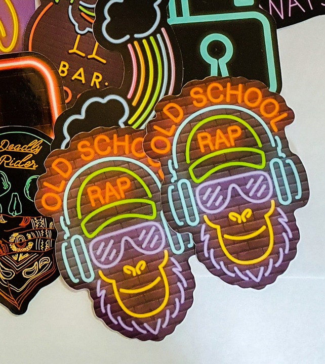 STICKER BOMB NAKLEJKI NA LAPTOPA NEONOWE MIX 50szt