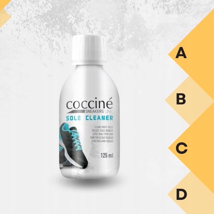 Zestaw do Czyszczenia Obuwia Białego Sneakersów Podeszew Coccine 4w1