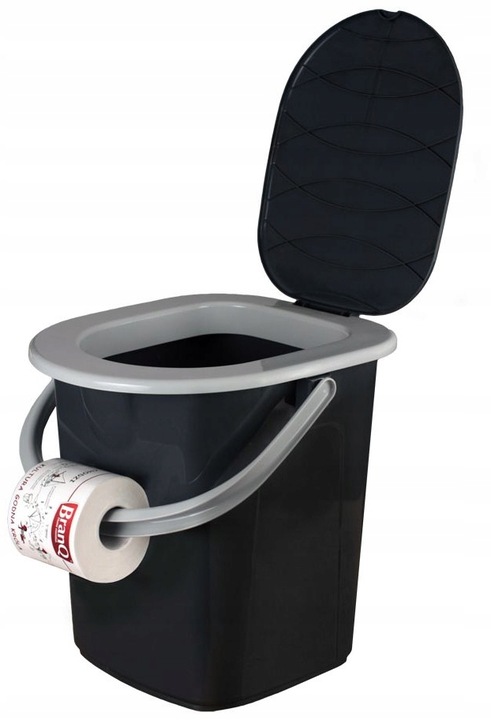 BRANQ - Toaleta turystyczna przenośna - WC na działkę - wiadro - 15,5 L
