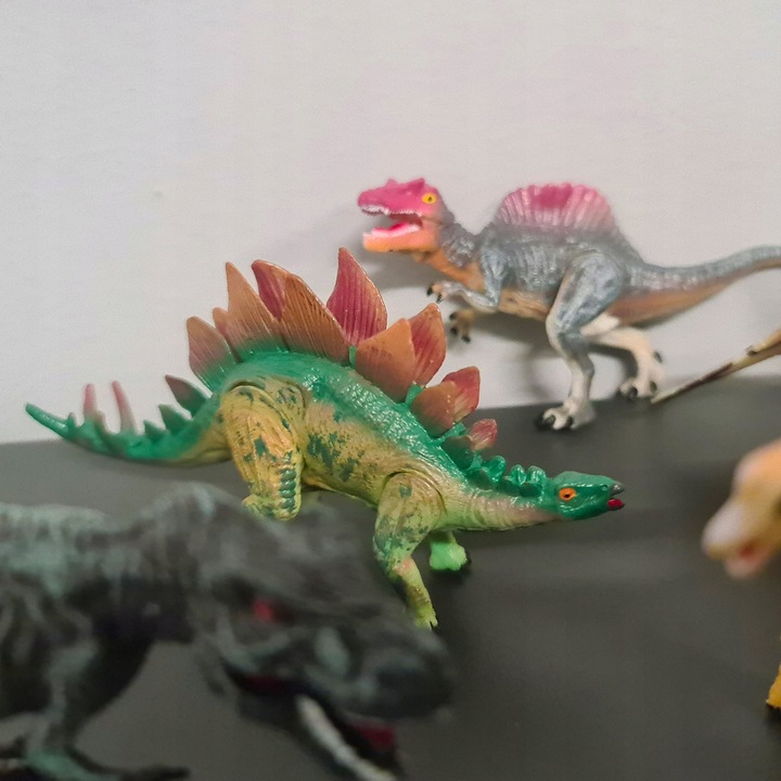 Dinozaury Duży Zestaw Figurek Ruchome Figurki Dinozaur x 6 Park dla Dzieci