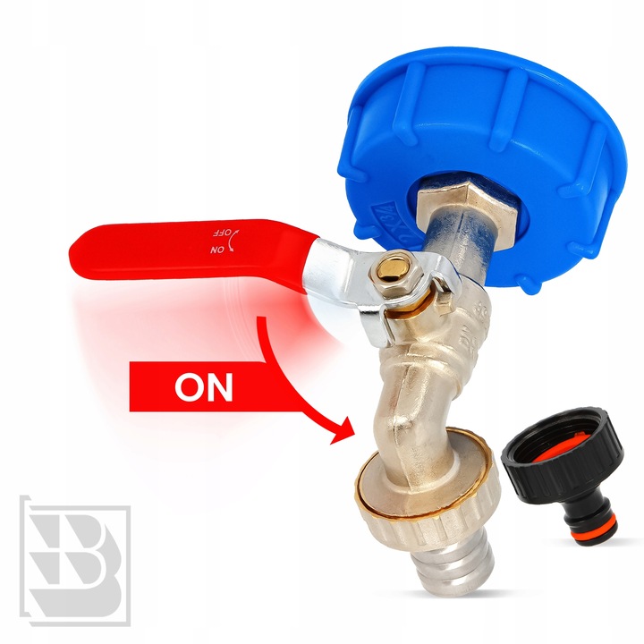 ZAWÓR MAUZERA KRAN ZBIORNIKA 1000l 3/4x1 CZERPALNY MAUSERA IBC