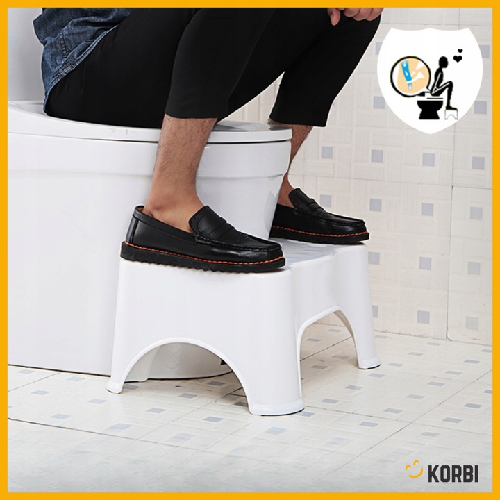 PODNÓŻEK TOALETOWY PODEST ŁAZIENKOWY TABORET BIAŁY