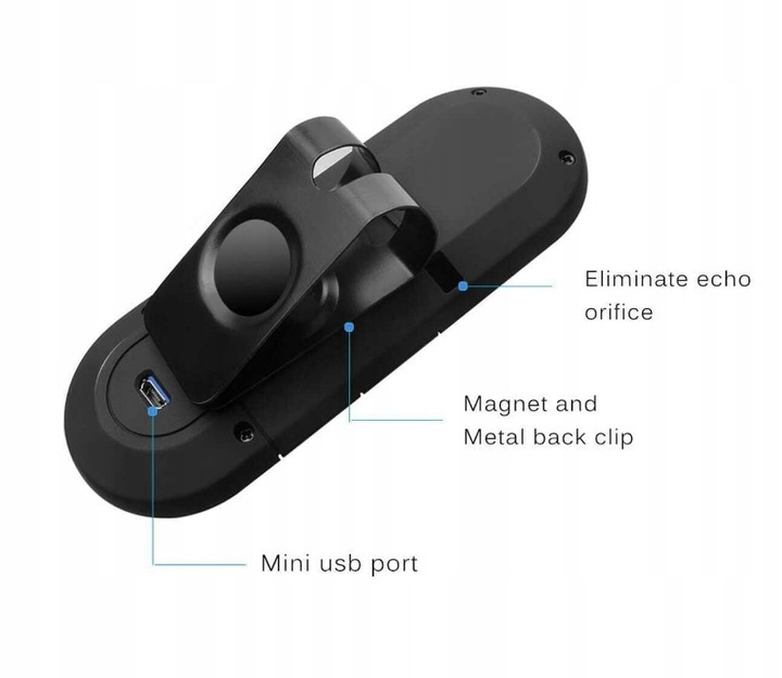 ZESTAW GŁOŚNOMÓWIĄCY SAMOCHODOWY BLUETOOTH 5.0 EDR