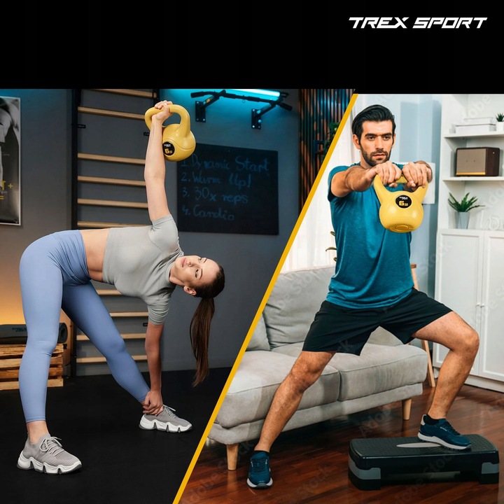 Kettlebell odważnik ciężar 16kg hantel hantla fitness do ćwiczeń Trex Sport