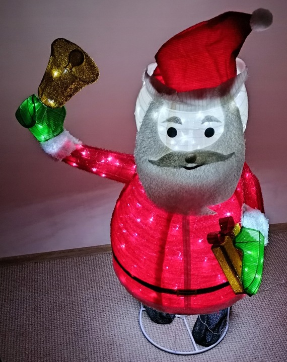 ŚWIĘTY MIKOŁAJ OZDOBA 180 cm 200 LED IP44 TIMER