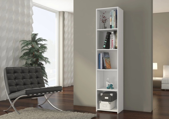 REGAŁ 40CM PÓŁKA SZAFKA KSIĄŻKI SEGREGATORY BIAŁY B-40