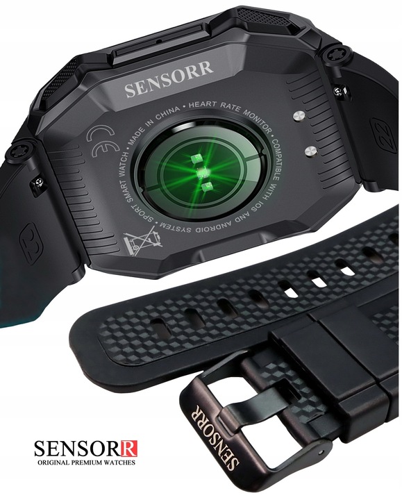 MOCNY WOJSKOWY ZEGAREK MĘSKI SMARTWATCH ROZMOWY SMS POLSKIE MENU ORYGINALNY
