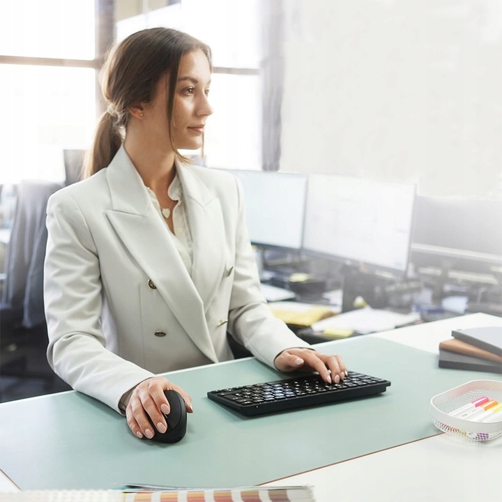 CICHA MYSZ MYSZKA BEZPRZEWODOWA PIONOWA WERTYKALNA LAPTOPA KOMPUTER BIURA