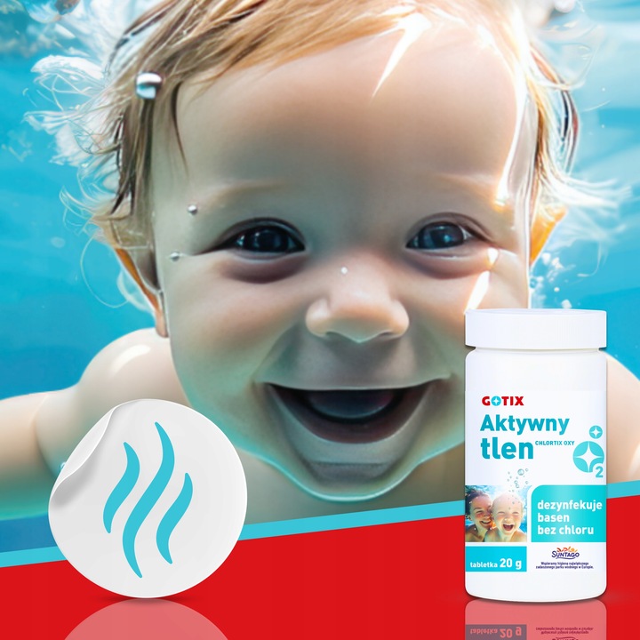 Aktywny Tlen do Basenu Jacuzzi SPA Chemia Basenowa bez Chloru Tabletki