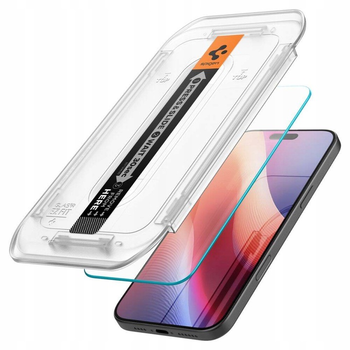 Szkło Hartowane Spigen Glas.Tr "Ez Fit" do Apple iPhone 16 Pro Max Clear