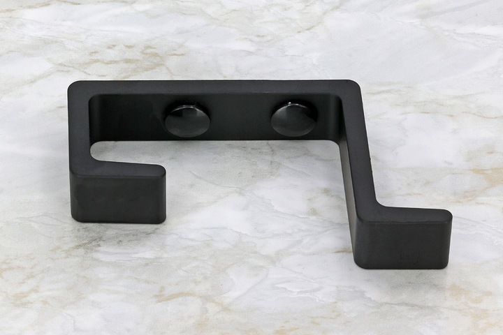 4x HACZYK NA UBRANIA CZARNY WIESZAK MEBLOWY WIESZAK ŚCIENNY NA UBRANIA