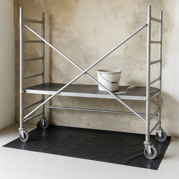 SUPER GRUBA 60um FOLIA POD WYLEWKI 4x6m płachta budowlana MOCNA 1,5KG