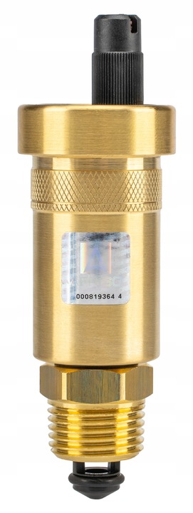 ODPOWIETRZNIK AUTOMATYCZNY AUTOMAT MOSIĘŻNY PROSTY 1/2" Z ZAWOREM
