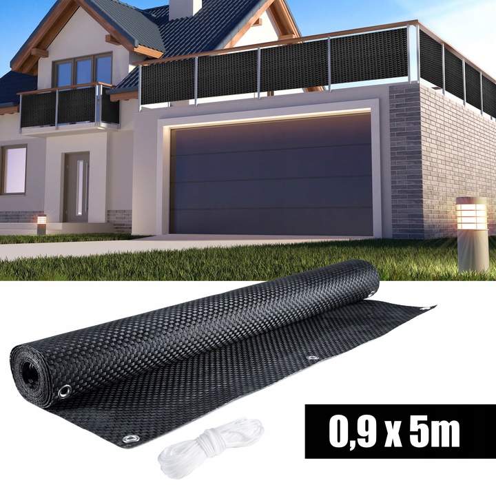 OSŁONA MATA BALKONOWA NA Taras BALKON Płot TARASOWA 5m x 0,9m