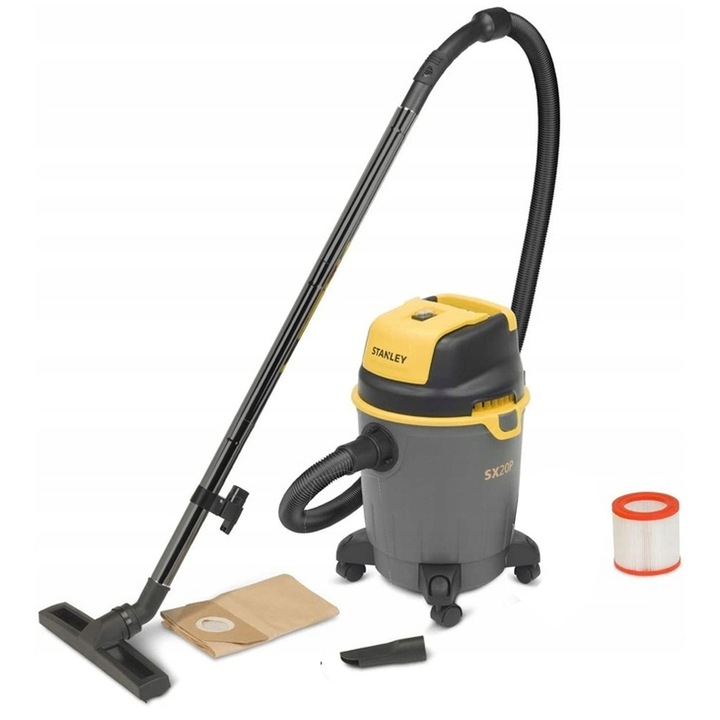 BEZWORKOWY ODKURZACZ PRZEMYSŁOWY MOCNY SUCHO MOKRO GIPSU PYŁU STANLEY