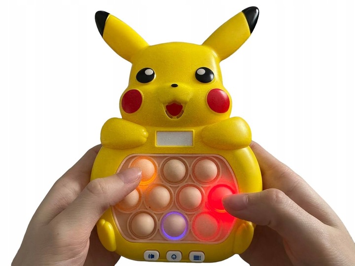 GRA ZRĘCZNOŚCIOWA POP IT ANTYSTRESOWA ELEKTRYCZNA, KOLOROWE PODŚWIETLENIE!