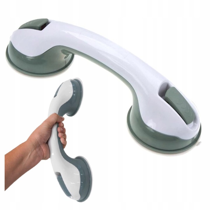 UCHWYT DO ŁAZIENKI BEZ WIERCENIA NA PRZYSSAWKI POMOCNA PORĘCZ DLA SENIORA