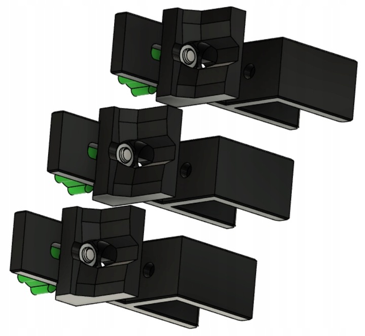 3x Trasowanie maskownic krzywizny typu USCRIBE 18