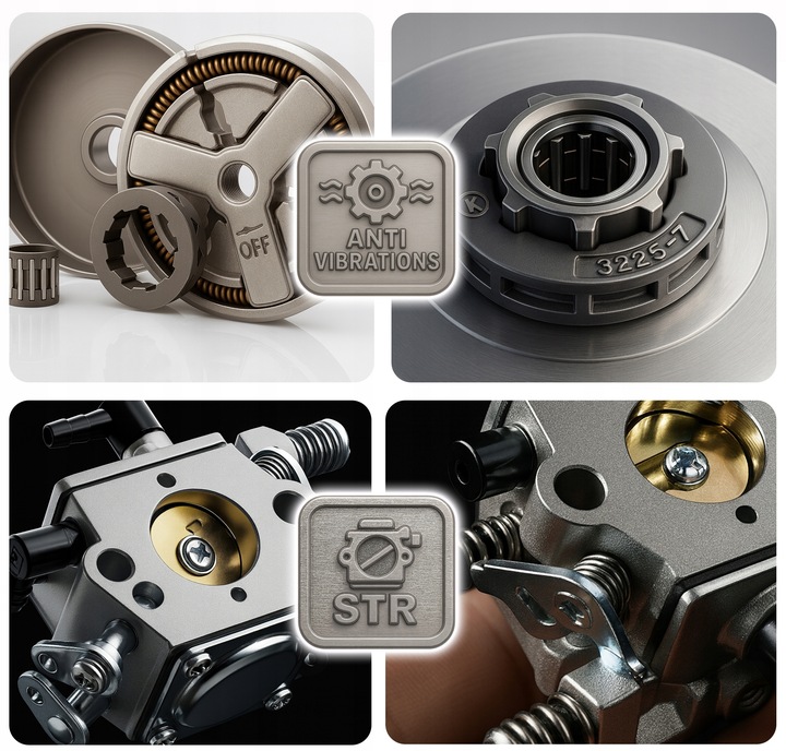 PIŁA SPALINOWA PILARKA ŁAŃCUCHOWA 5,7km 58cm3 2x łańc/prowad/olej+2x