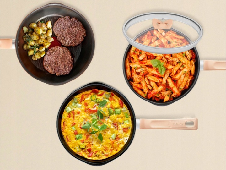 Głęboka patelnia z pokrywką TEFAL One Pick 24 cm indukcja