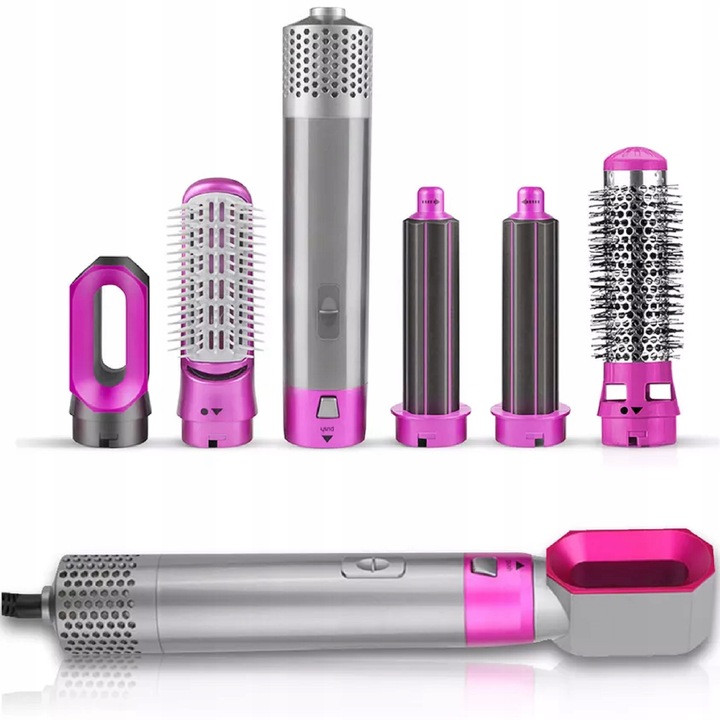 SUSZARKA DO WŁOSÓW JONIZACJA PRO MOCNA ZESTAW SZCZOTKA 5w1