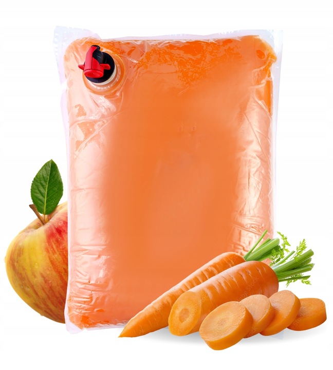 Sok z Jabłek i Marchwi 100% Tłocznia Szymanowice 5l NFC Sok Jabłko