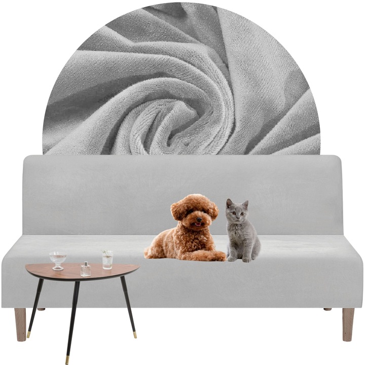 POKROWIEC NA WERSALKĘ SOFĘ WELUR PREMIUM PLUSZ ELASTYCZNY 190-210 OEKO TEX