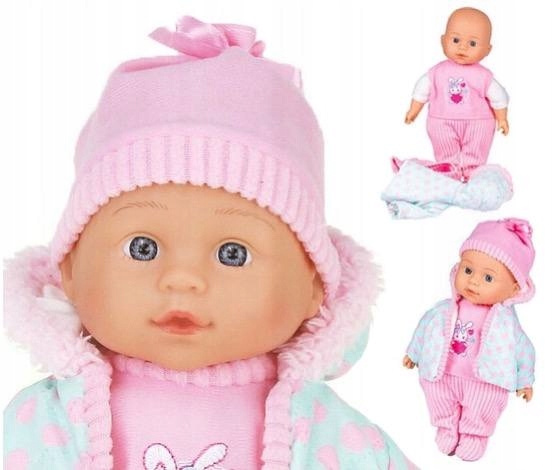 LALKA BOBAS INTERAKTYWNA 32CM ŚPIEWA MÓWI PO POLSKU I ANGIELSKU BAJKI EDUKA