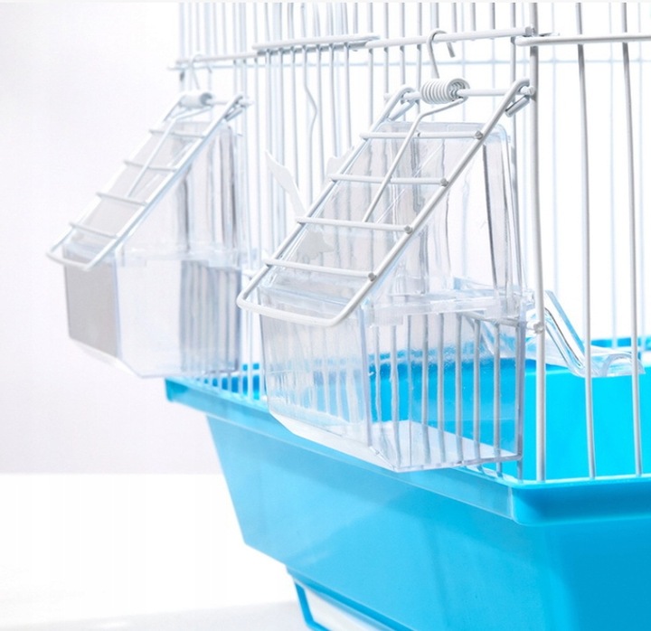 KLATKA DLA PTAKÓW METALOWA MAŁA 39x23x30cm BIAŁA