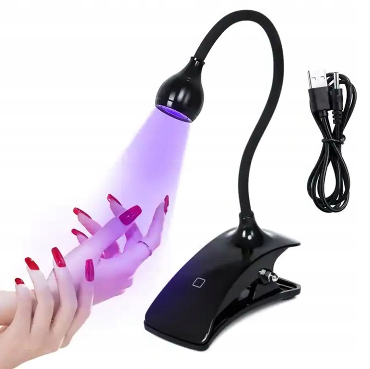 MAŁA LAMPA LATARKA UV LED DO PAZNOKCI ŻELE HYBRYDY SUSZARKA UTWARDZAJĄCA