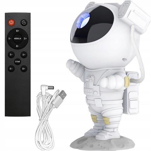 PROJEKTOR GWIAZD NIEBA LED LAMPKA NOCNA ASTRONAUTA