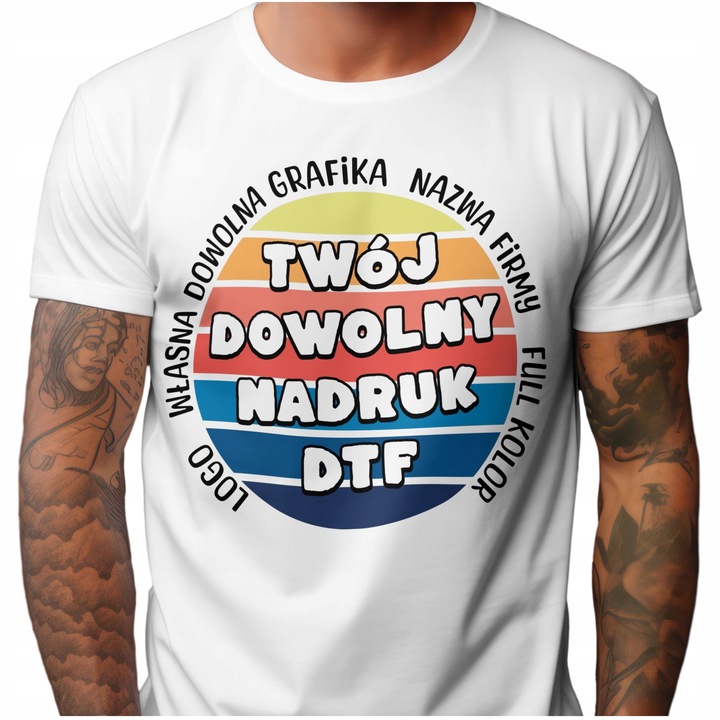 TSHIRT KOSZULKA FIRMOWA Z WŁASNYM NADRUKIEM LOGO ZDJĘCIE DOWOLNA GRAFIKA XL