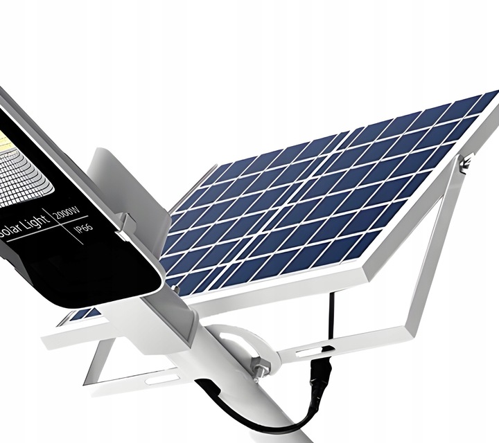 MOCNA LAMPA SOLARNA LED 2000W ULICZNA Z PILOTEM