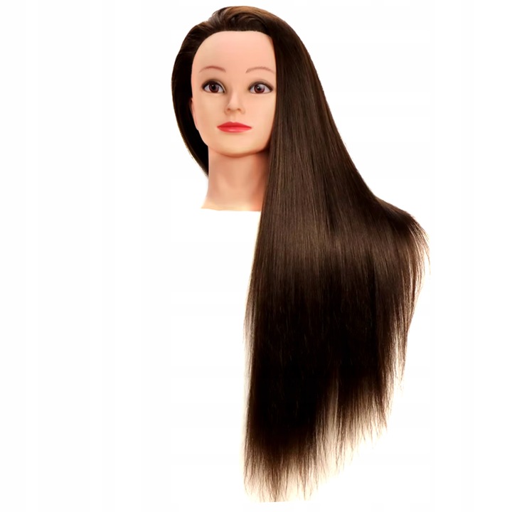 GŁÓWKA Treningowa FRYZJERSKA Syntetyczny Włos Statyw Głowa do Czesania