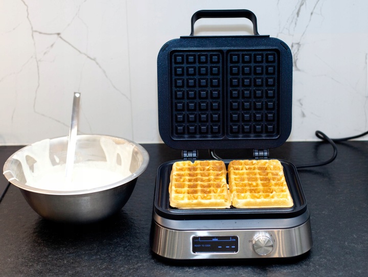 Gofrownica XXL z wyświetlaczem LCD | chrupiące gofry, regulacja