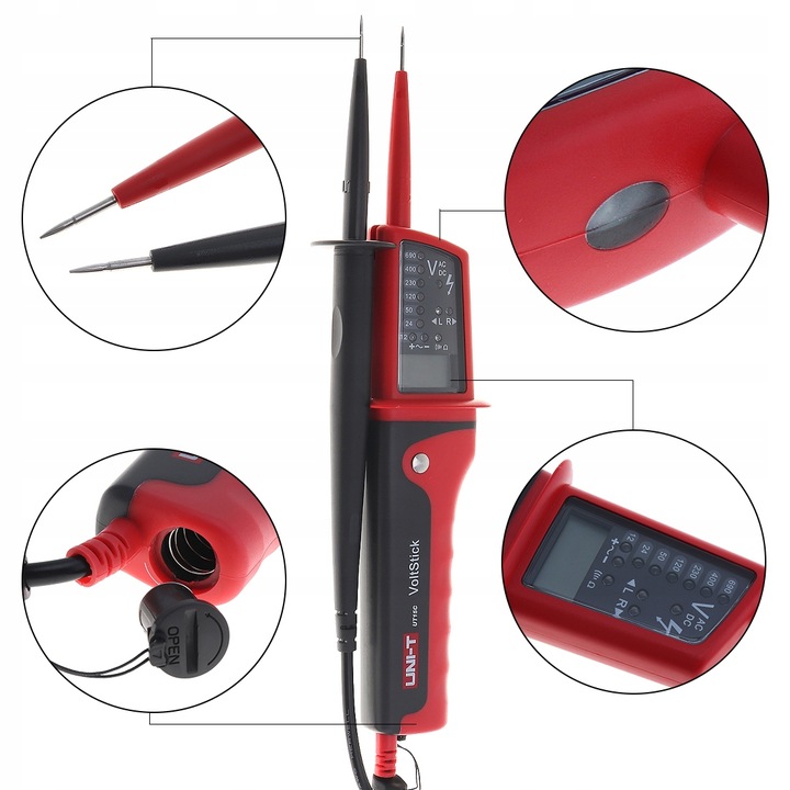 MIERNIK TESTER NAPIECIA UNI-T UT15C ROTACJI FAZ