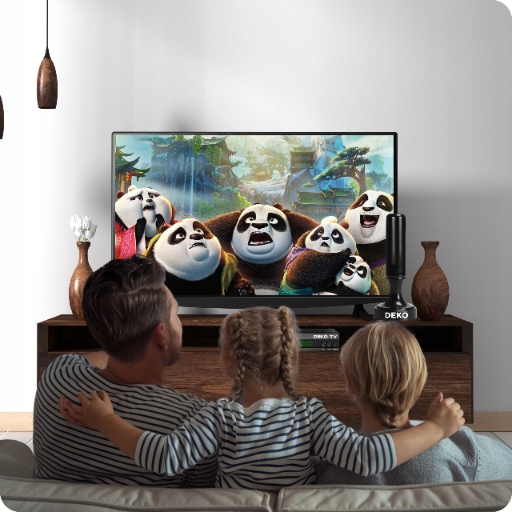 Tuner Dekoder DVBT2 DekoTV PRO2 tv naziemnej DVB-T2 DEKO + Antena RF + Wifi