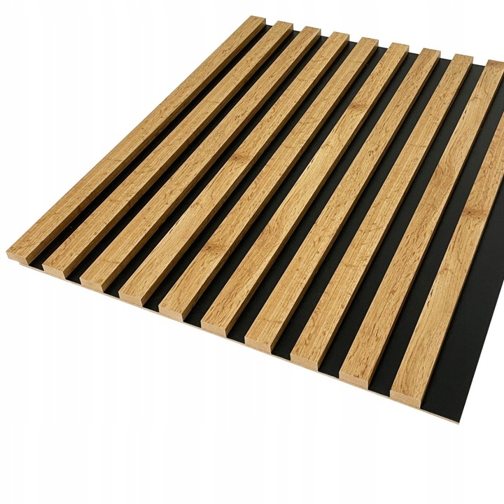 LAMELE ŚCIENNE DĄB WOTAN NA PŁYCIE 515x2750mm