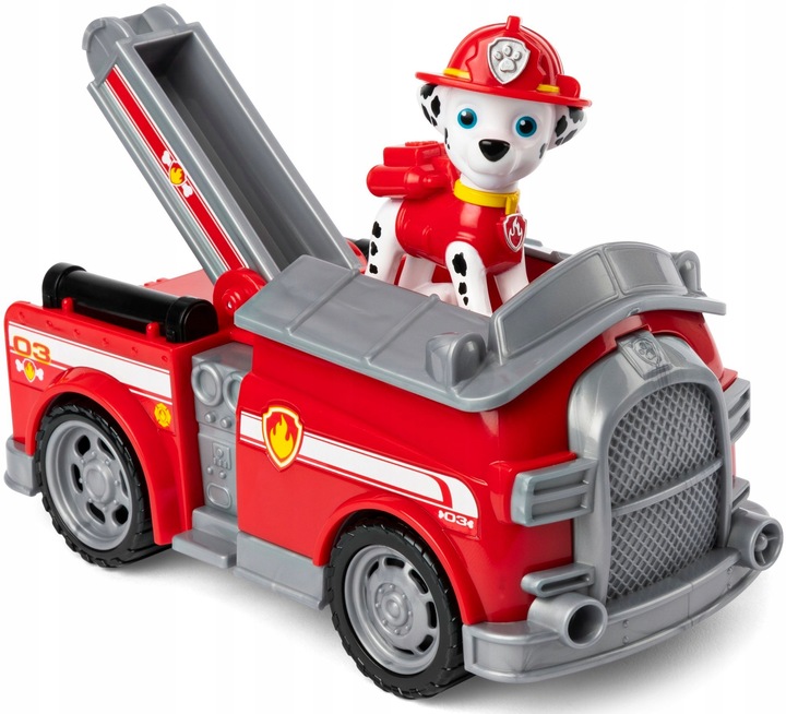 PSI PATROL MARSHALL FIGURKA + POJAZD WÓZ STRAŻACKI