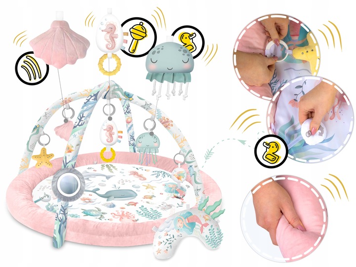 MATA EDUKACYJNA INTERAKTYWNA DLA NIEMOWLĄT KOKON KOJEC GNIAZDO NUKIDO