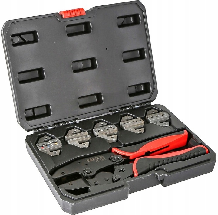 YATO KOMPLET ZESTAW DO ZACISKANIA KONEKTORÓW 5 MATRYC WALIZKA YT-22451