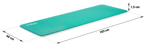 DUŻA MATA DO ĆWICZEŃ JOGI YOGA FITNESS GRUBA 1,5cm